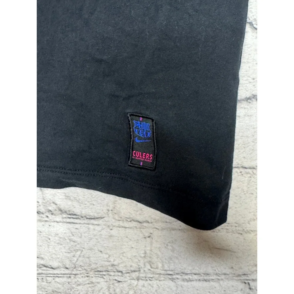 Nike FC Barcelona Culers‎ T Shirt Black Mens Size Large